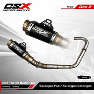 Klx racing Underside Exhaust by CSX FACTORY MUFFLER