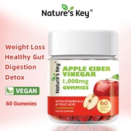 Nature'sKey Apple Cider Vinegar Gummy Vitamin B6 Vitamin B12 Adult Version Promote Digestion Natural
