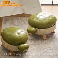 【In stock】Turtle shoes stool European animal stool solid wood footstool stool animal ottoman tutle s