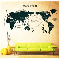 World map wallpaper sticker