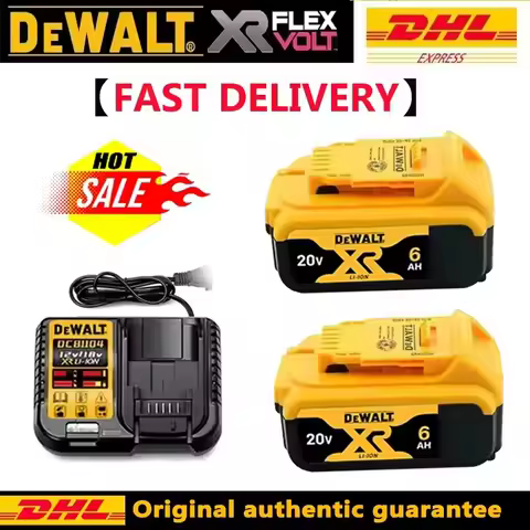 original100% -Dewalt 20V battery,6.0AH 5.0AH 2.0AH power tool battery DCB206 20V battery DCB206 20V 