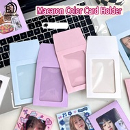 Macaron Color Card Holder Envelope Sleeve Postcard Color Paper Envelope Bag DIY Cutout Transparent Card Packing Photo Frame