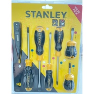 Stanley STMT66679 Cushion Grip Screw driver Set 6pcs + Digital Test Pen
