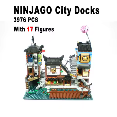3553PCS NINJA City Docks Building Blocks Bricks Model Compatible 70657 Birthday Toys Gifts 06083