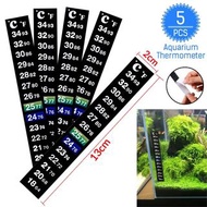 **包郵** 【5條裝】液晶魚缸溫度計 條形感溫變色測溫貼 數字魚缸溫度計貼
