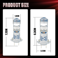 Carolyn 2pcs H7 LED mini Projector Lens High Low Beam H4 LED Car Headlight Bulb Mini Plug&Play Diod