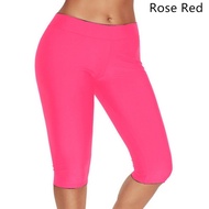 Y&HE Women Simple Plain Swim Leggings Swim Pants 7 Colors Sports Trouser Gym Pants for Women