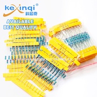 30Kinds*10pcs=300PCS 10 -1M Ohm 1/4w Resistance 1% Metal Film Resistor Assortment Kit Set 10R 22R 47