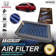 Works Engineering Drop In Air Filter Honda City GN2 GN3 Hatchback Sedan '21-ON Element Enjin Engin P