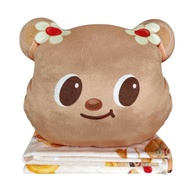 Butter Bear Blanket Pillow 7-ELEVEN x Butterbear Towel Hand Wrap 7-11 1
