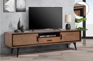 [SOLID WOOD VENEER] 6 Feet TV Cabinet