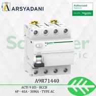 SCHNEIDER - A9R71440 - Acti 9 iID RCCB 4P 40A 30mA type AC