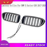 [ap4l43.] For     5 Series G30 2017-2020 Front Kidney Grille Led Light Racing  Grille Replacement Pa
