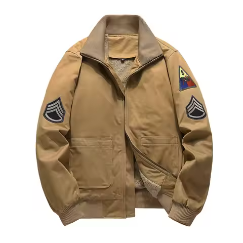 Fury Tank Suit Men's Spring and Autumn M1942 Retro Workwear Jacket MA1 Air Force Pilot Jacket Milita