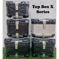 Top Box Motorcycle 100% Aluminium With Free Universal Base Plate NJX MOTOSIKAL XMAX NMAX NVX RS150 ADV150 ADV160