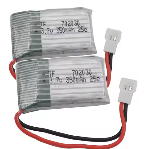 XINJ 2pcs 3.7V 350 mAh 25C Lipo Polymer Li Battery 702030 XH254 Plug For DFD F182 F183 H8C RC Drone