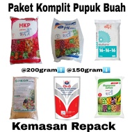 Pupuk Buah Lebat Komplit Kno 3 + Mkp pak tani + Boron + Npk Mutiara 16 16 16 + CN G kalsium Nitrat + Magnesium sulfate Kemasan Repack