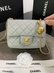 Chanel 金球方肥大象灰