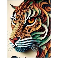 Sdoyuno 40x50cm sơn theo số cho thủ công Tranh vải bố màu động vật Tranh bộ đồ thủ công cho người lớ