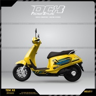 Vinfast EVO 200 Electric Motorcycle Design Removable Stamp | 3-Layer PVC Material, Waterproof, Durab