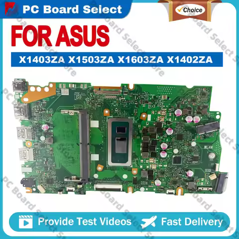 X1403Z X1403ZA Laptop Motherboard For ASUS VivoBook X1403ZA Notebook Mainboard With 12th Gen I3 I5 I