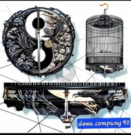 Sangkar Murai Ebod Jaya PVC Stiker Decal No 2 Fullset Burung Samurai