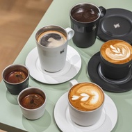 STANLEY 晨光時刻 雙層不鏽鋼濃縮咖啡杯盤組/消光黑