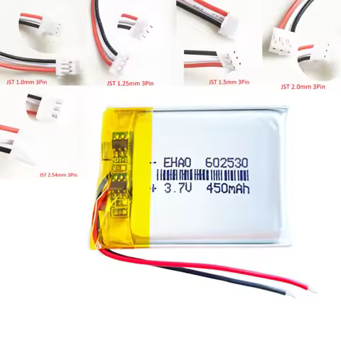 3.7V 450mAh Lipo Polymer Lithium Rechargeable Battery 602530 For MP3 GPS DVD Bluetooth DVD Recorder 
