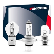 VEHICODE H4 HS1 H6 BA20D P15D H6M P15D-25-1 Motorcycle Headlight Bulb 12V Motorbike Light Halogen La