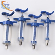 10ml 20ML 30ML 50ML Animal Syringe TPX Blue Adjustable Syringe Reusable Animal Plastic Steel Syringe