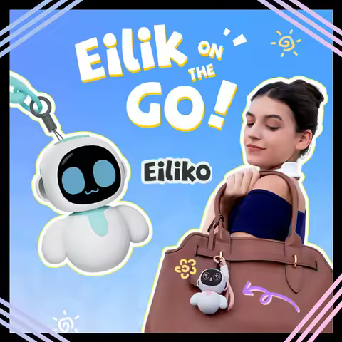 Eiliko Smart Robot Portable Emotional Interaction Companion Robots Mini Eilik Ai Chat Robot Long Bat