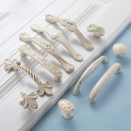 Handle European Ivory White Drawer Handle Surface Mounted Wardrobe Door Handle Modern Simple Cabinet Cabinet Door Cabinet Hardwa