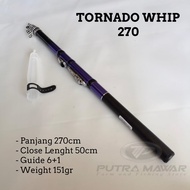 Tornado Whip 240 270 300 Joran Tegek Kolong Antena Bahan Graphite Tongkat Pancing Udang Wader Sungai