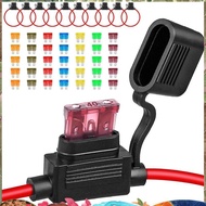 10Pack Inline Fuse Holder 12V,12 AWG Waterproof Fuse Holder with 35Pcs (5A/7.5A/10A/15A/20A/30A/40A)