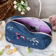 日本 どんぐりクローゼット Donguri Closet 橡子共和國 吉卜力 限定品 『魔女の宅急便』大人気の刺繍 ( 琪琪 ) 多用途袋 (大) [日本直送]