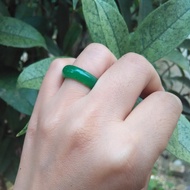 Oแหวนหยกแท้ หยกพม่า Jadeite Type A พม่า ( รับประกันหยกพม่าแท้ตลอดชีพ ) | แหวนหยก สีขาว  | แหวนหยกสีเขียว | พร้อมกล่อง