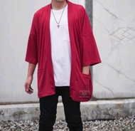 Kukabilal - kimono pria linen soft outer pria jepang/ cardigan korea / kimono laki laki / kimono ker