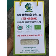 [ST25 ORGANIC] Gạo Thơm Hữu Cơ ST25 hộp 2Kg - Gạo Ông Cua - Cơm mềm dẻo thơm nhẹ