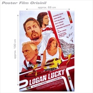 LOGAN LUCKY Cinema Poster - original Indonesian one sheet, size 68x100 cm