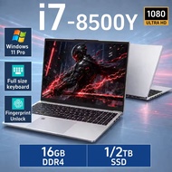i7 Laptop i7-8500Y 16GB+512GB SSD 15.6-inch / Ultra-thin fan silent laptop, suitable for office / St