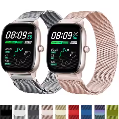 Milanese Loop Strap For Amazfit GTS 4 3 2 Band GTR 2 3 4 Bracelet For Amazfit Bip 3 Pro/Bip U Pro/Bi