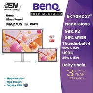 BenQ MA270S | 27" 5K Nano Gloss Monitor | 70HZ Made For Mac | Thunderbolt 4 | USB-C 90W
