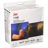 3M 1100 Foam Ear Plugs, 200 Pairs