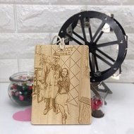 【客製化明信片/背面+文字】照片雷射雕刻/木頭明信片/情人節禮物
