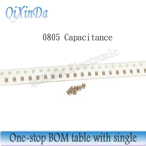 100pcs 0805 SMD Chip Multilayer Ceramic Capacitor 0.5pF - 47uF 10pF 22pF 220pF 1nF 10nF 100nF 0.1uF 