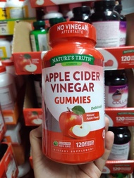 (แบบเคี้ยว 120เม็ด) Natures truth Apple cider Vinegar Gummies แอปเปิ้ลไซเดอร์ กัมมี่