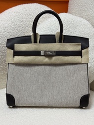 全新Hermes Birkin 25 toile b25 帆布 Col T3 phw 銀扣