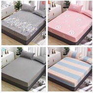 Waterproof Fitted Bedsheet Cadar Queen Size/Single Size/ Kind Size Cadar Kalis Air  Protect The Mattress