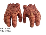 NEW Fantastic Four Thing Superhero Mask Full Head Mask Gloves Halloween Fancy Dress Up Horror Latex