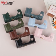 PU Leather Camera Base Case Bag For Sony A6400 ZVE10 Fuji XT10 X100VI XT5 XS20 XS10 XT5 XM5 Canon R5